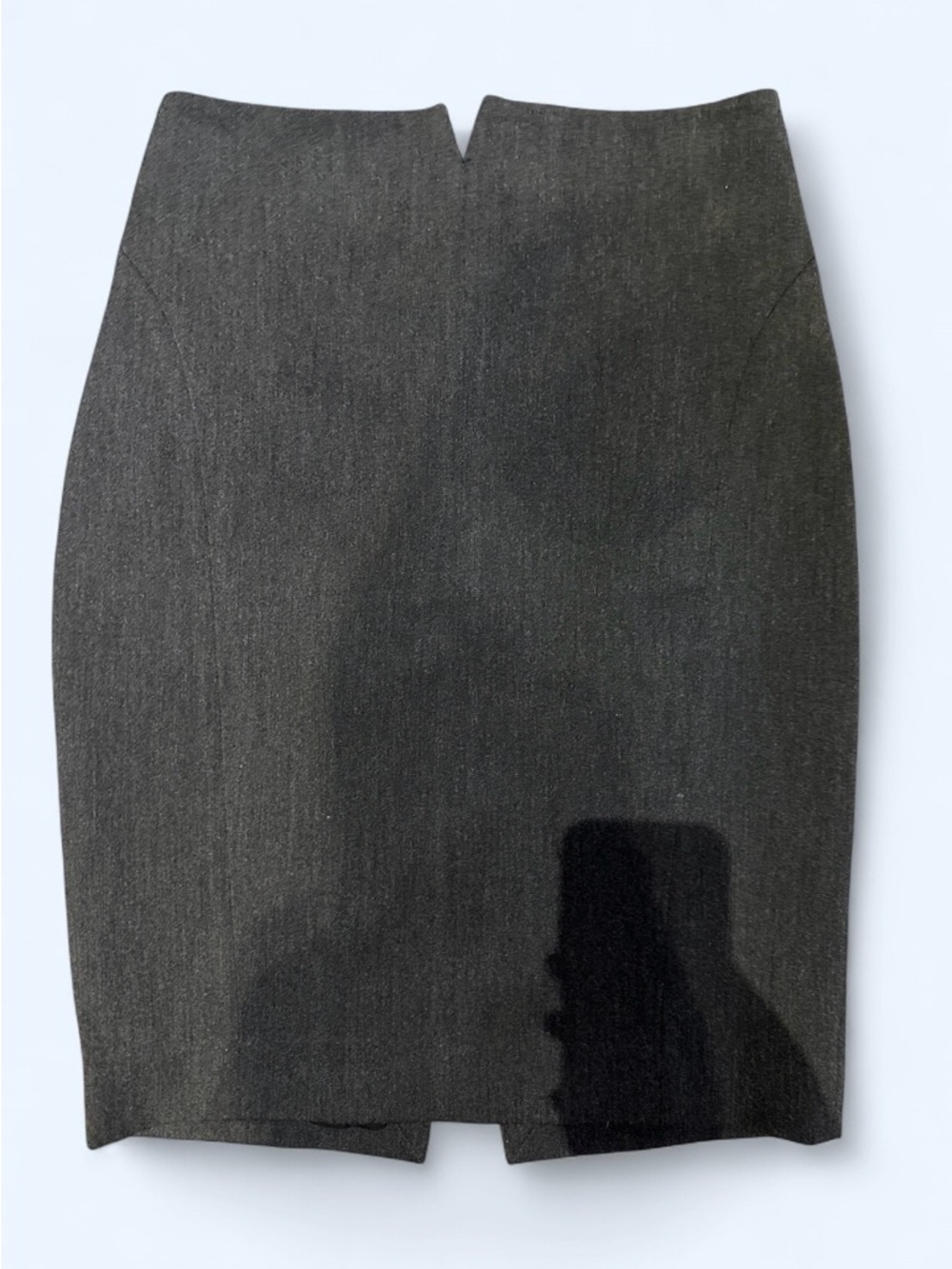 Express Charcoal Pencil Skirt - Tailored Office Midi